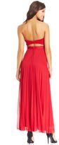 Thumbnail for your product : Speechless Juniors' Jewel-Trim Strapless Gown