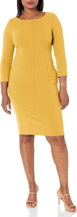 Calvin Klein Women's Yellow Dresses | ShopStyle