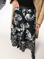 Thumbnail for your product : Loewe Feather Printed Maxi-Skirt