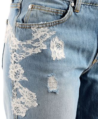 Ermanno Scervino Lace Detail Jeans