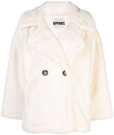 Thumbnail for your product : Apparis Anais double-breasted faux-fur peacoat