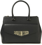 Thumbnail for your product : Love Moschino Logo-embellished Faux Leather Tote