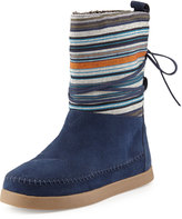 Thumbnail for your product : Toms Striped Suede Nepal Boot, Navy