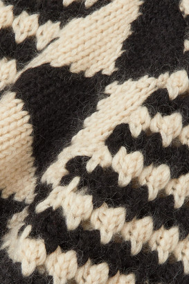 Saint Laurent Cable-knit Wool-blend Sweater