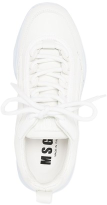 MSGM Platform Chunky Low-Top Sneakers