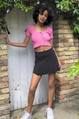 Fila Lelani Black Pleated Mini Tennis Skirt - Black L at Urban Outfitters -  ShopStyle