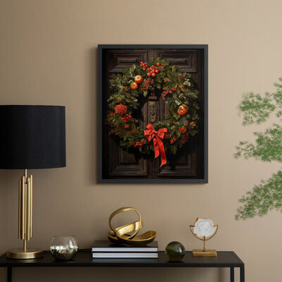 Alcott Hill Christmas Holiday Art DCLXI Framed Print - Solid Wood