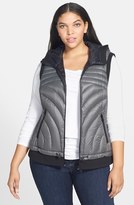 Thumbnail for your product : Bernardo Hooded Packable Goose Down Vest (Plus Size)