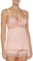 Thumbnail for your product : Eberjey Millie Lace-Trim Lounge Shorts, Melon Rose