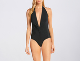 Thumbnail for your product : Karla Colletto Basic Low-Back Plunge One Piece