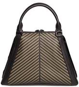 Thumbnail for your product : Akris Aimee Herringbone Leather Convertible Satchel