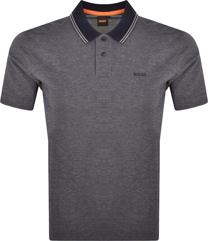 Boss Casual BOSS Oxford New Polo Navy