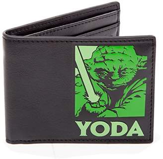 Star Wars Master Yoda Bifold Wallet Coin Pouch, 12 cm, Black