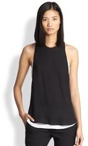 Thumbnail for your product : A.L.C. Tide Layered Silk Tank