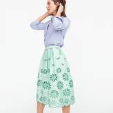 Thumbnail for your product : J.Crew Pleated eyelet skirt