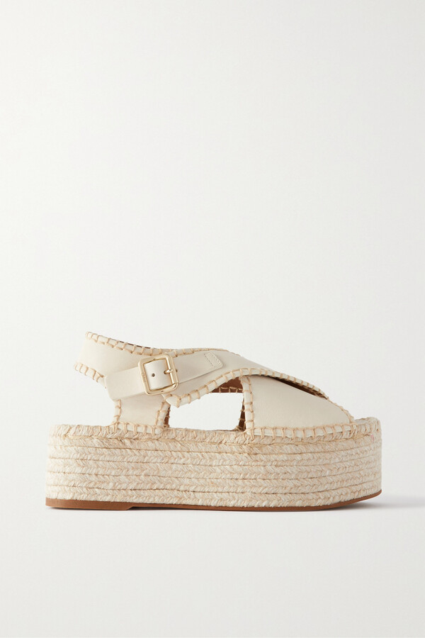 Shoes Sandals Espadrille Sandals Marc O’Polo Marc O\u2019Polo Espadrille Sandals white street-fashion look 