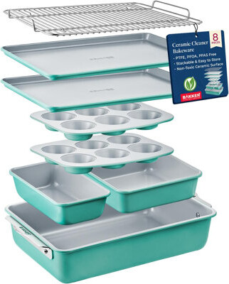 Lifemaster Bakken- Swiss 8 Piece Non-Stick Bakeware Set