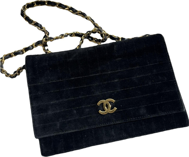 Chanel Velvet clutch bag ShopStyle