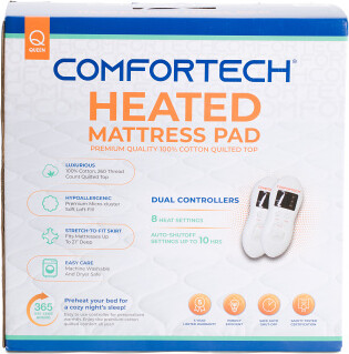 TJMAXX Heated Mattress Pad, Cotton/Polyester