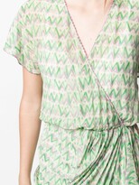 Thumbnail for your product : M Missoni Zigzag-Print Draped Dress