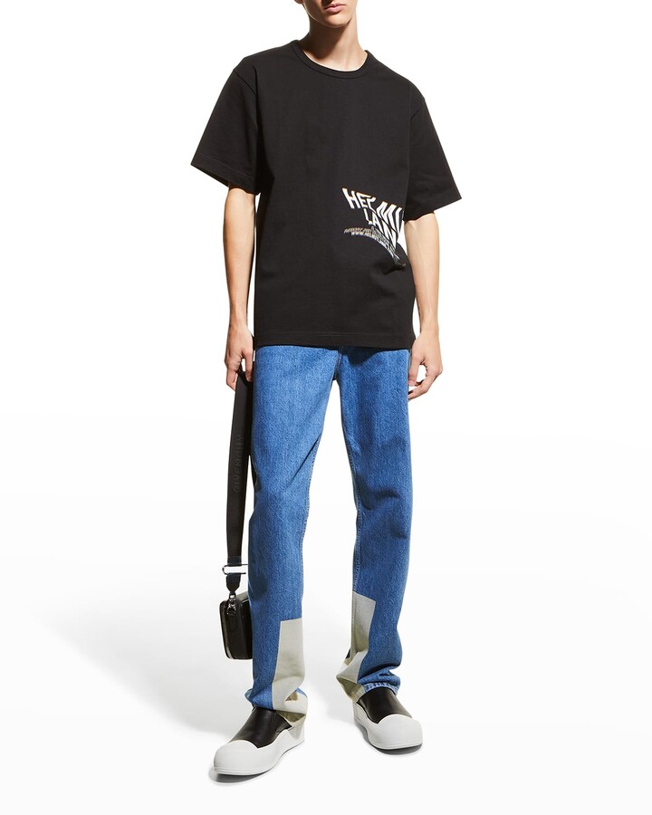 Helmut Lang Men's Skewed Logo Heavy Cotton Short-Sleeve Tee - ShopStyle T- shirts