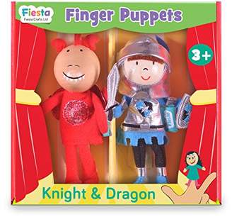 Knight and Dragon Finger Puppet Set