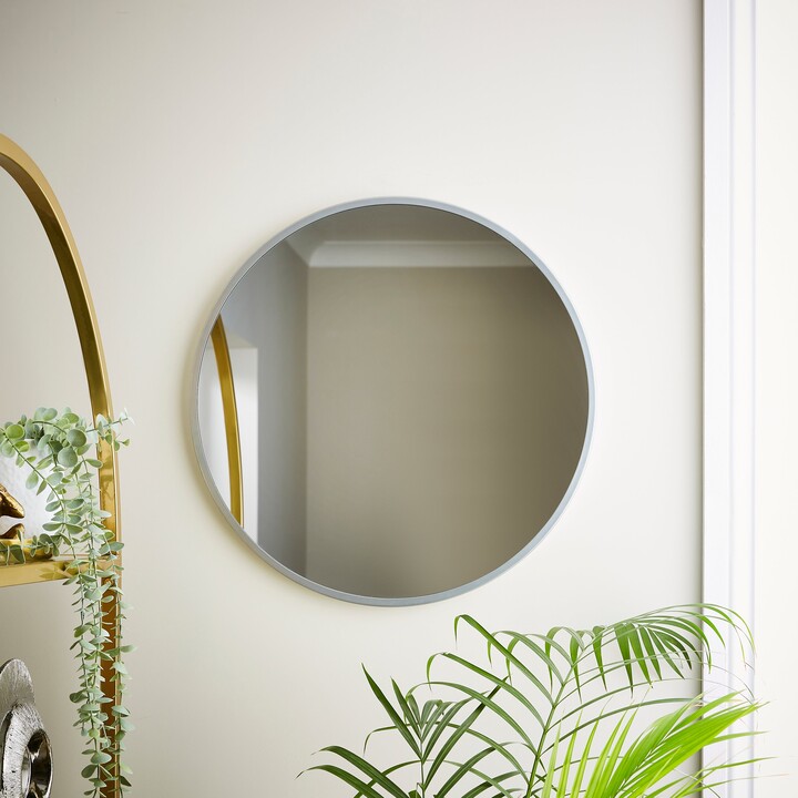 Dunelm Metal Round Wall Mirror Silver ShopStyle