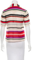Thumbnail for your product : Derek Lam 10 Crosby Short Sleeve Striped Top