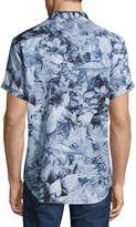 Thumbnail for your product : Robert Graham Masoor Leaf-Print Short-Sleeve Sport Shirt