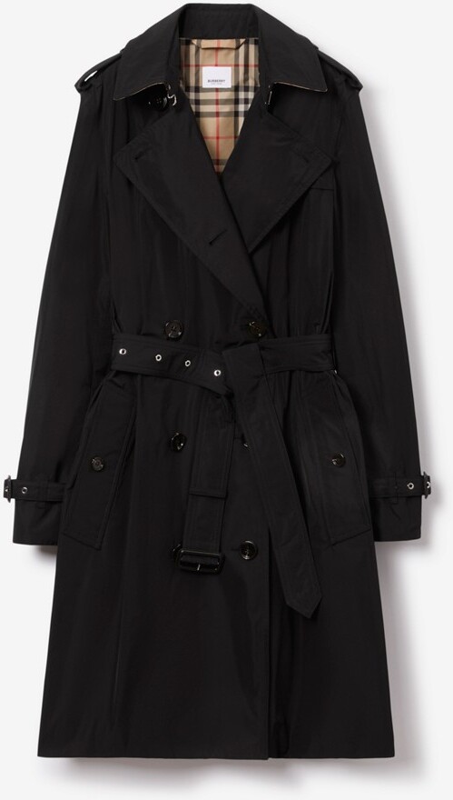 Burberry Mid-length Lightweight Kensington Trench Coat Size: 0