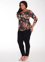 Thumbnail for your product : IGIGI Miley Plus Size Top in Peony Floral