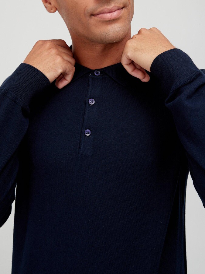 full button polo shirt