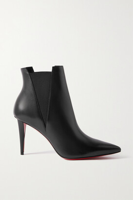 Christian Louboutin Astribooty 85 Leather Ankle Boots - Black