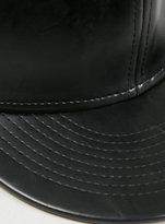 Thumbnail for your product : Topman Richie Culver Leather Look Snapback CAP