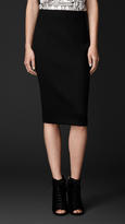 Thumbnail for your product : Burberry Stretch Virgin Wool Pencil Skirt