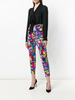 Thumbnail for your product : Versus Pre Owned Patchwork Print Cropped Trousers
