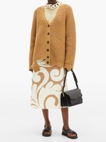 Thumbnail for your product : Marni Oversized Distressed Wool Cardigan - Camel