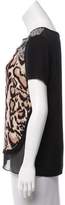 Thumbnail for your product : Diane von Furstenberg Contrasted Silk Top