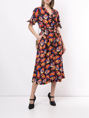 Rebecca Vallance Cintia floral-print shirt dress