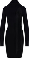 Panelled High-Neck Knitted Dress 