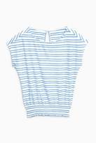 Thumbnail for your product : Next Womens Blue/White Stripe Shirred Hem Tee