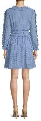 Allison New York Long-Sleeve Lace Cotton Dress