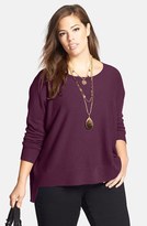 Thumbnail for your product : Eileen Fisher Cashmere Ballet Neck Top (Plus Size)
