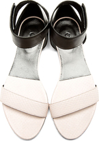 Thumbnail for your product : Chloé Black & Pink Snakeskin Sandals
