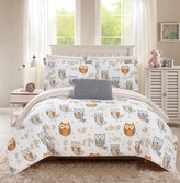 Thumbnail for your product : Chic Home Owl Forest 8 Piece Full Bed In a Bag Comforter Set
