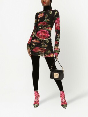 Dolce & Gabbana Floral-Print Minidress