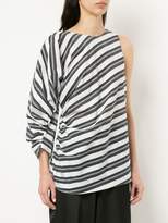Thumbnail for your product : CHRISTOPHER ESBER one sleeve striped blouse