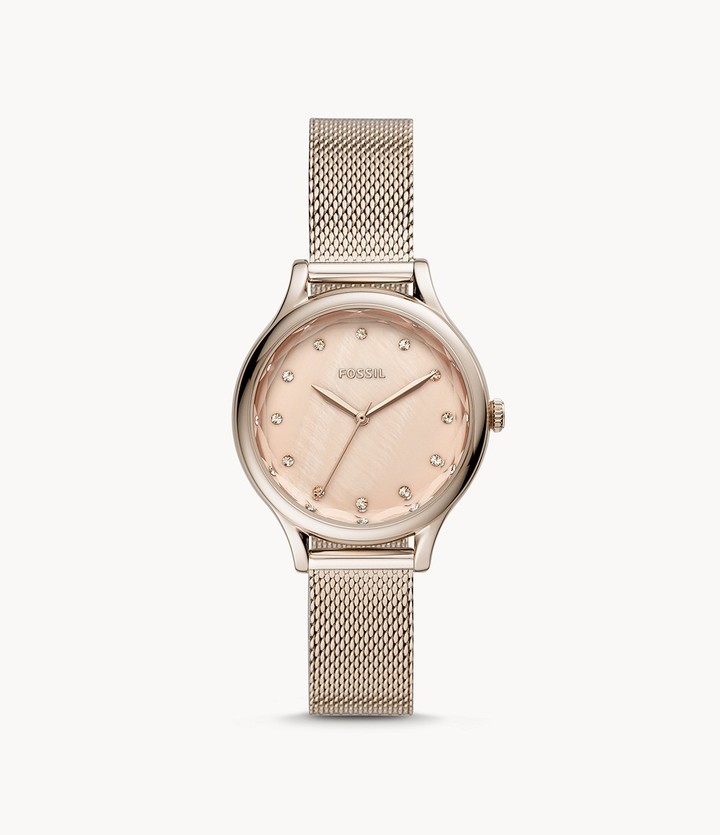 fossil pastel pink smartwatch