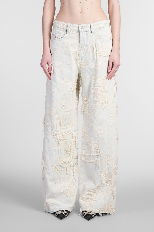 Diesel 1996 D Sire Jeans In White Denim