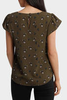 Thumbnail for your product : Basque Flutter Sleeve Top Print